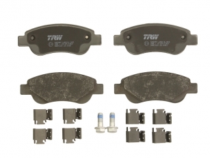 Купить GDB1633 TRW Тормозные колодки передние Пежо 107 (1.0, 1.4 HDi) без датчика износа